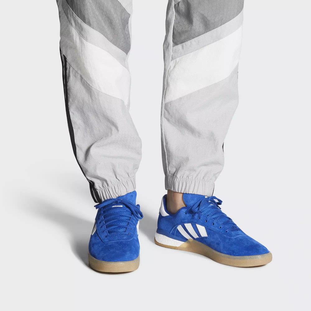 Adidas 3ST.004 Tenis Para Skate Azules Para Hombre (MX-94290)